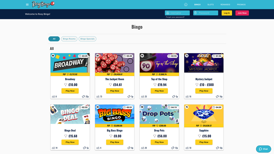 Rosy Bingo Desktop Bingo