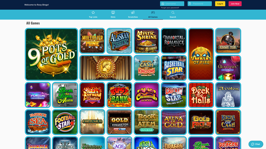 Rosy Bingo Desktop Games