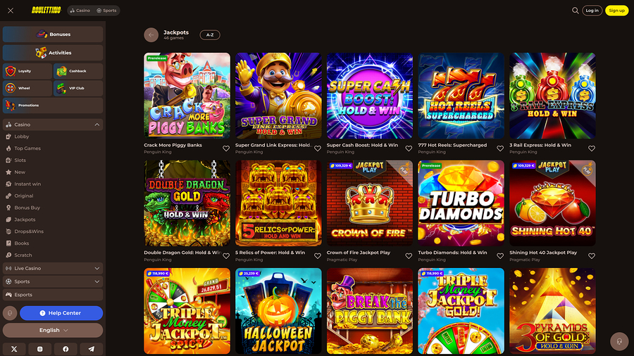 Roulettino Casino Desktop Jackpot