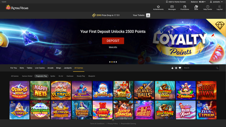 Royal Vegas Casino Desktop Game Developers 