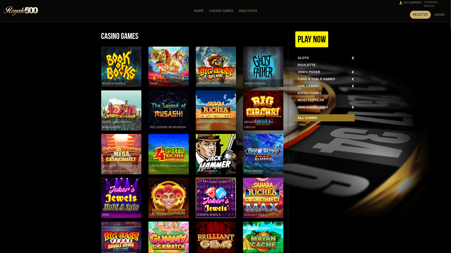 Royale500 Casino Desktop Games