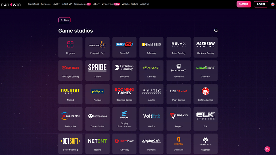 Run4Win Casino Desktop Game Developers