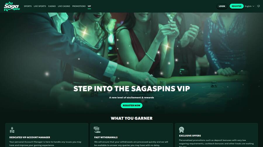 SagaSpin VIP Program