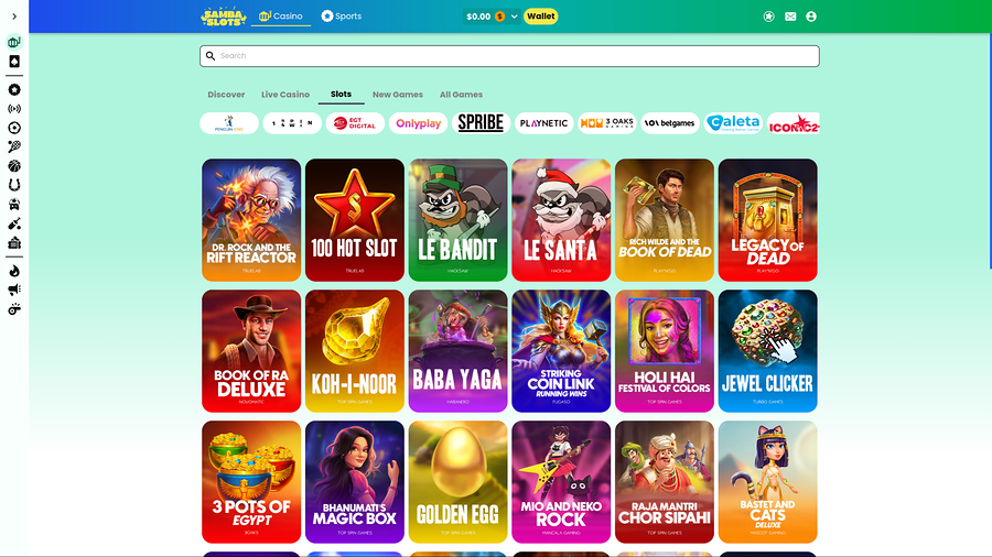 Samba Slots Casino Desktop Games
