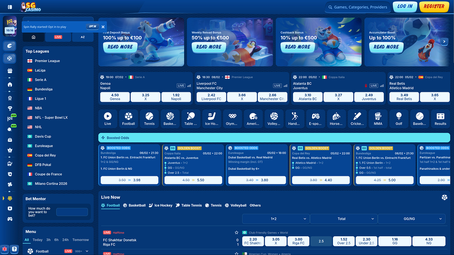 SG Casino Desktop Sports Betting