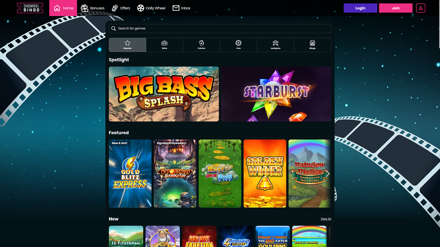 Showreel Bingo Casino Desktop Games