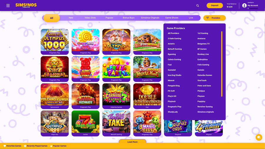 Simsinos Casino Desktop Game Developers