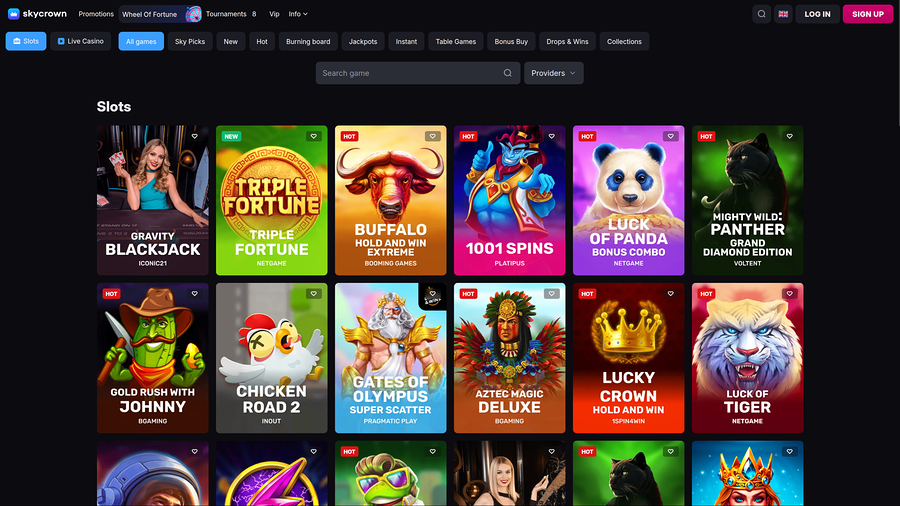 Skycrown Casino Desktop Games