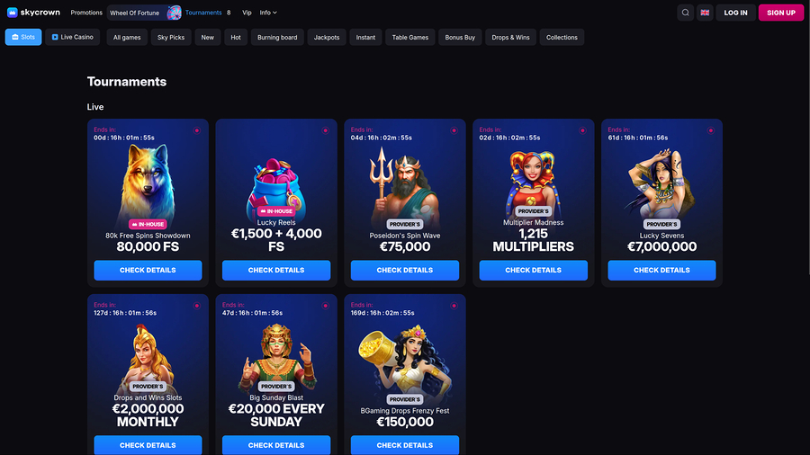 Skycrown Casino Desktop Tournaments