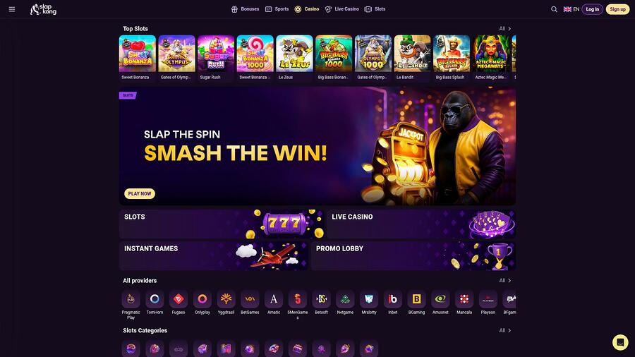 SlapKong Casino Games Desktop