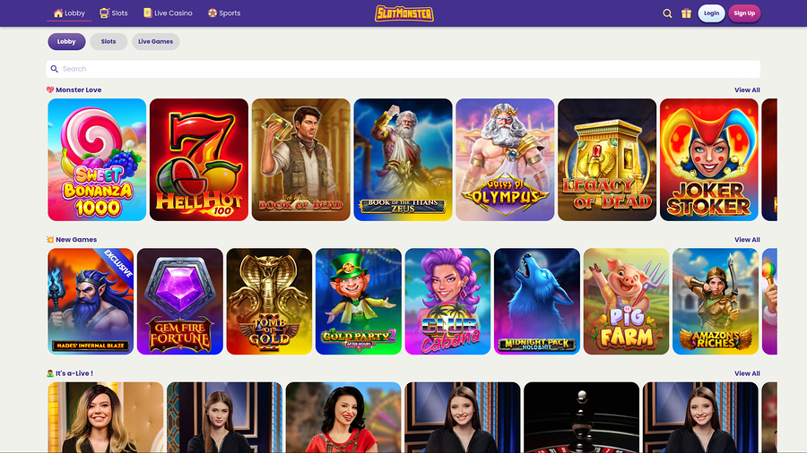 Slot Monster Casino Desktop Games