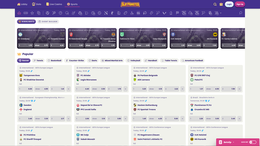 Slot Monster Casino Desktop Sports