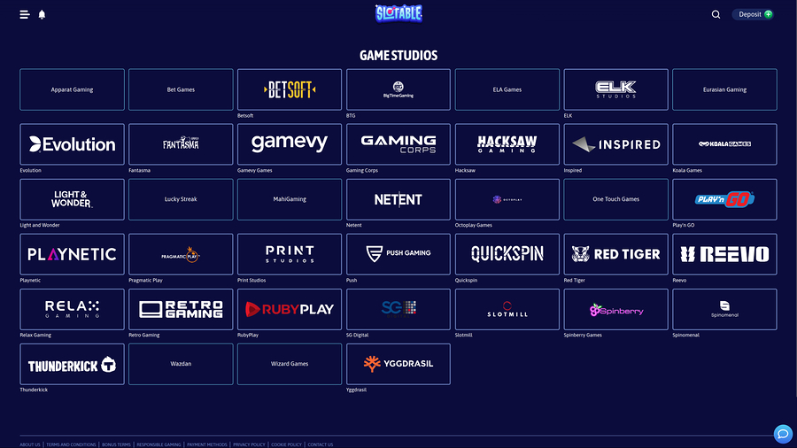Slotable Casino Desktop Game Developers