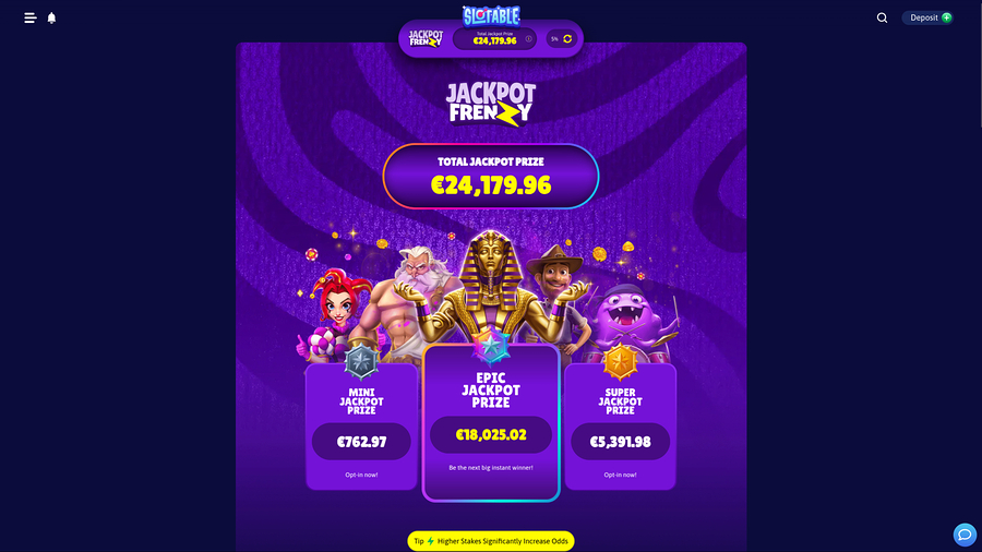 Slotable Casino Desktop Jackpot