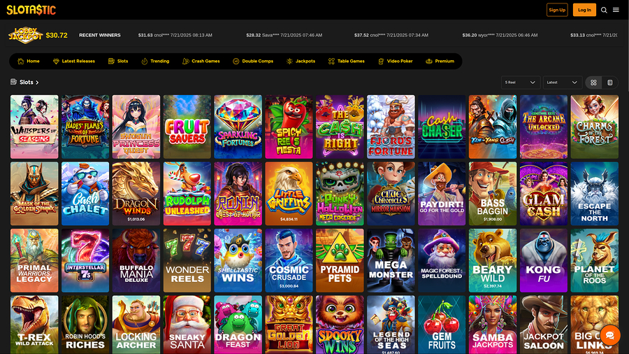 Slotastic Casino Desktop Games