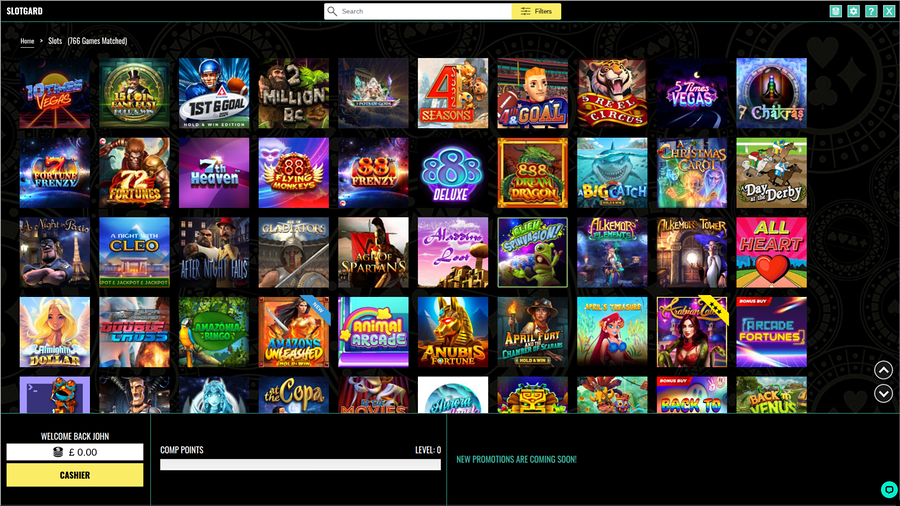 Slotgard Casino Desktop Games