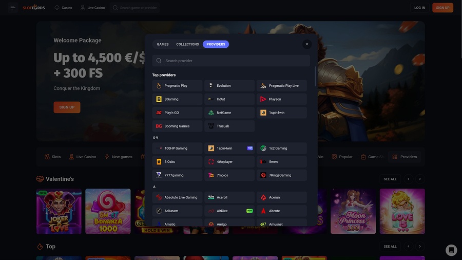 SlotLords Casino Desktop Game Developers