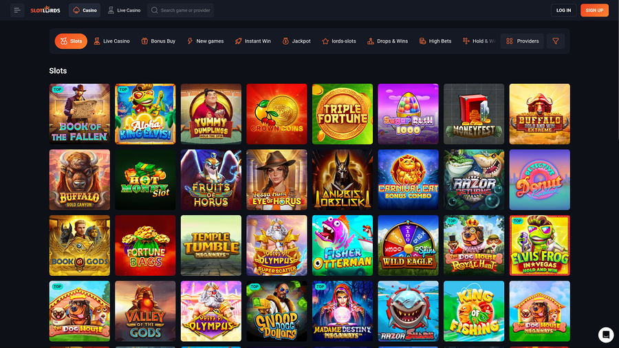 SlotLords Casino Desktop Games