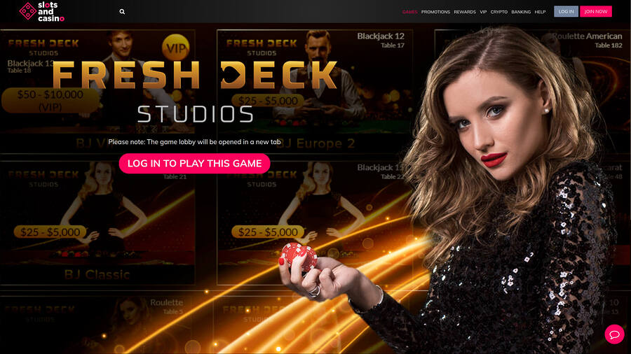 SlotsandCasino Desktop Live Dealer