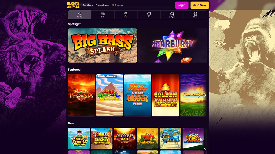 Slots Animal Casino Desktop Games