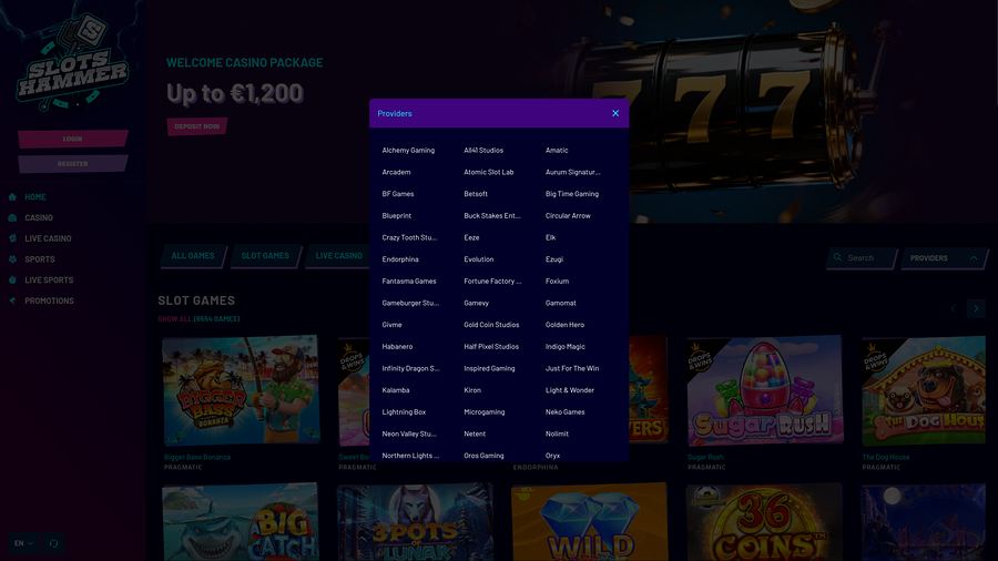 SlotsHammer Casino Desktop Game Developers