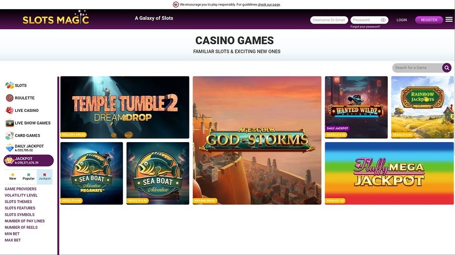 Slots Magic Casino Desktop Jackpot