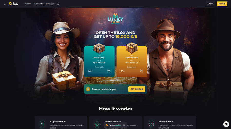 Slotsmines Casino Desktop Lucky Box