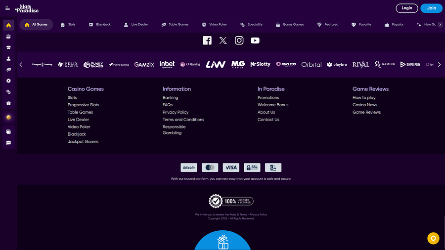 Slots Paradise Casino Desktop Game Developers