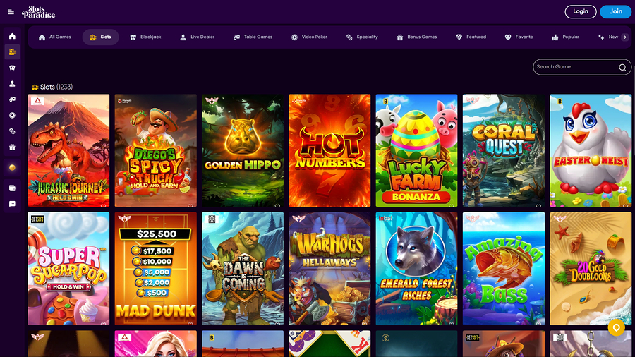 Slots Paradise Casino Desktop Games