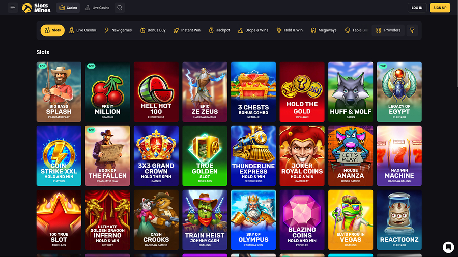 Slotsmines Casino Desktop Games
