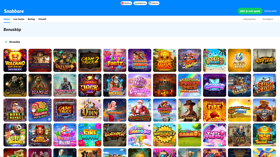 Snabbare Casino skrivbordsköp av bonus