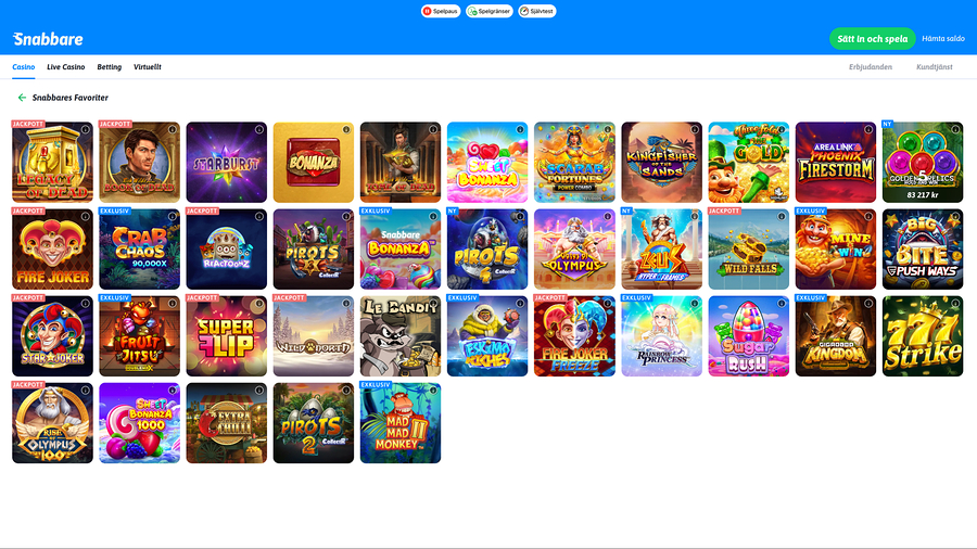 Snabbare Casino skrivbordsspel