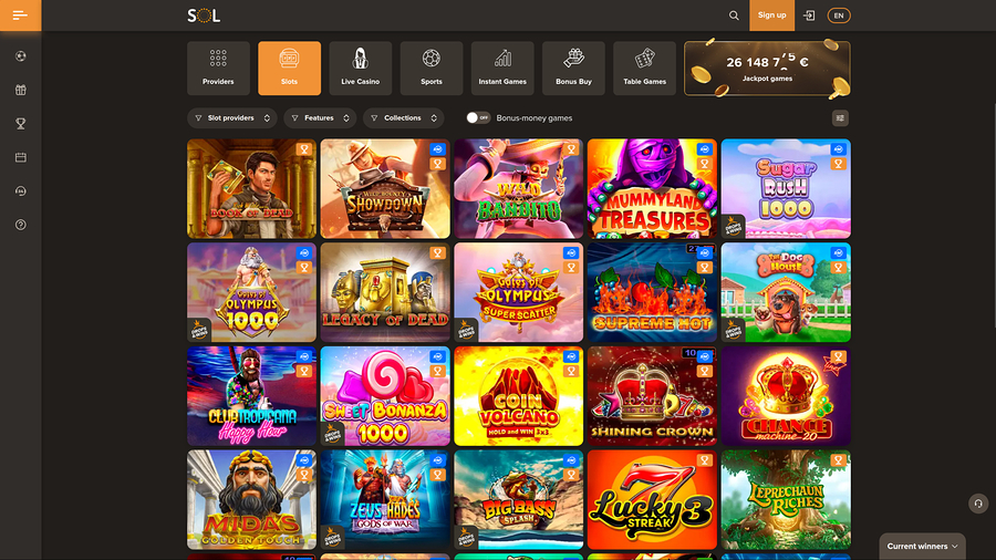 Sol Casino Desktop Games