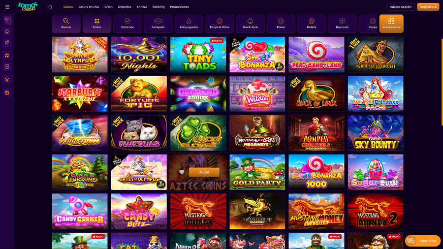 Somos Casino Desktop Games