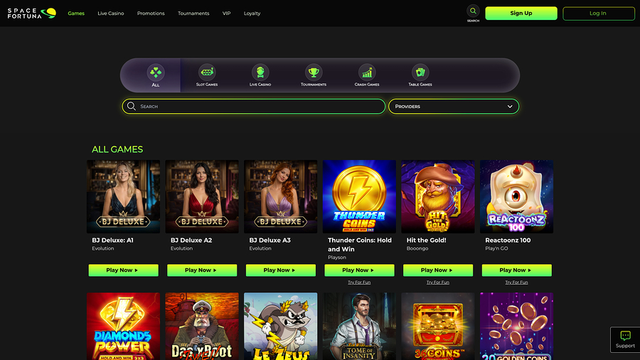 SpaceFortuna Desktop Games