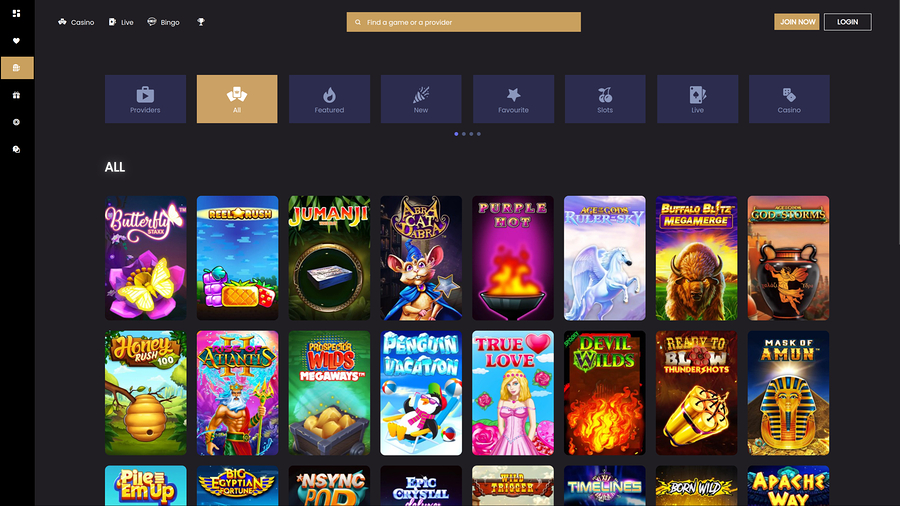 Sparkle Slots Casino Desktop Games