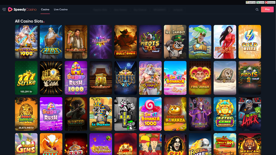 Speedy Casino Desktop Games