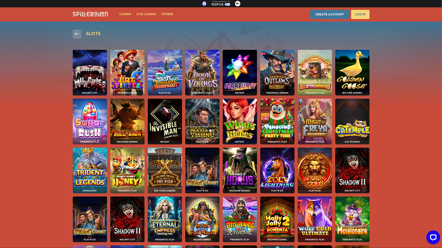 Spilleboden Casino Desktop Games