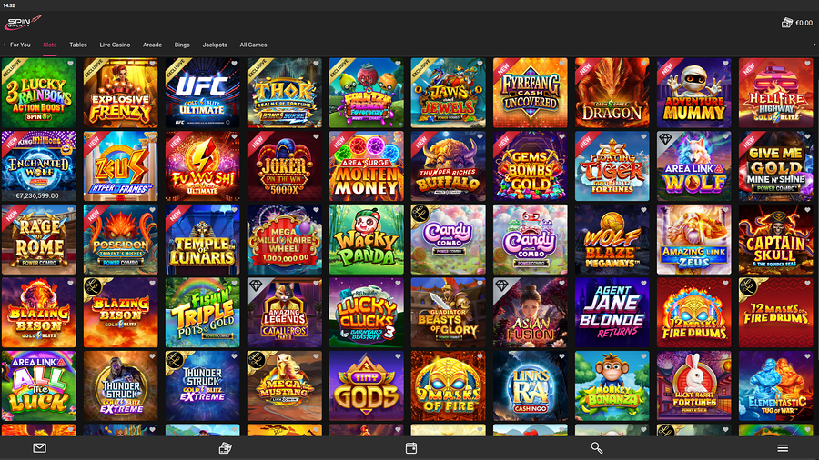 Spin Galaxy Casino Desktop Games