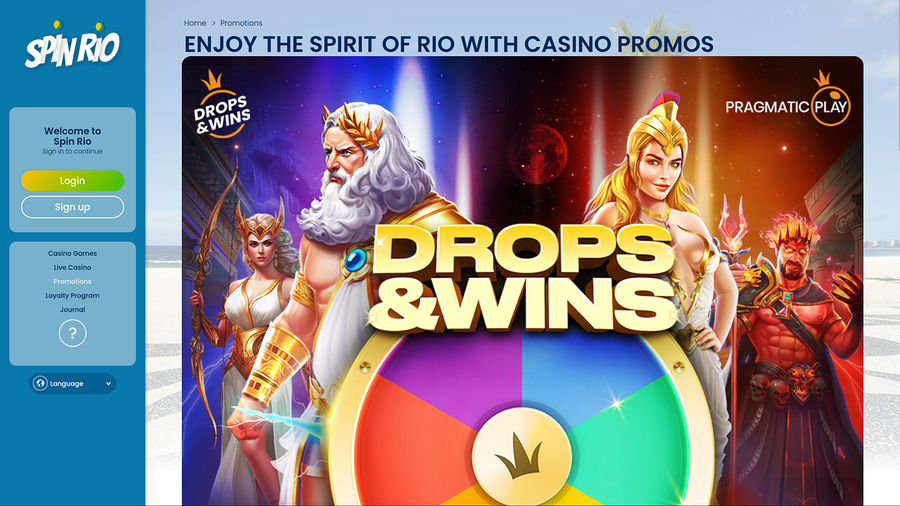 Spin Rio Casino Desktop Promotions