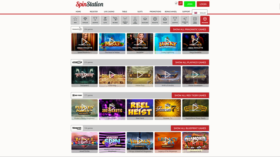 Spin Station Casino Desktop Game Developers