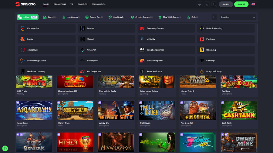 Spinago Casino Desktop Game Developers
