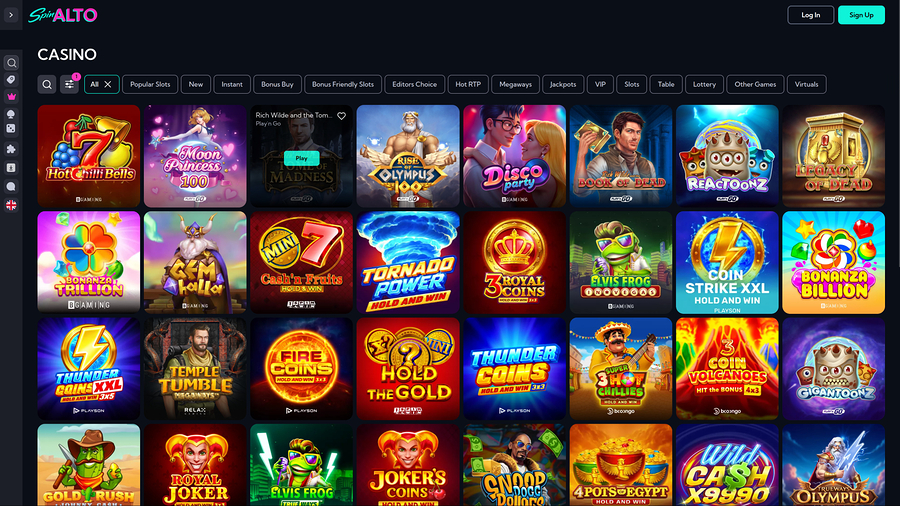 Spinalto Casino Desktop Games