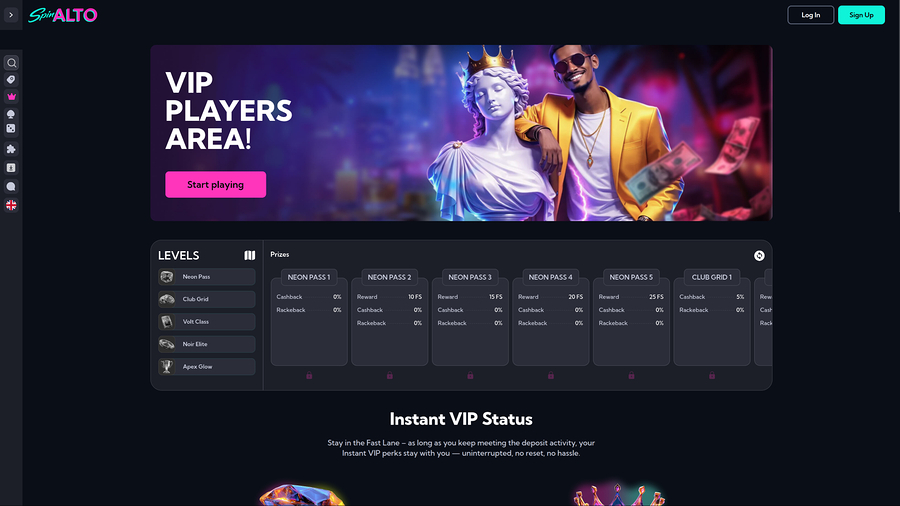 Spinalto Casino Desktop VIP