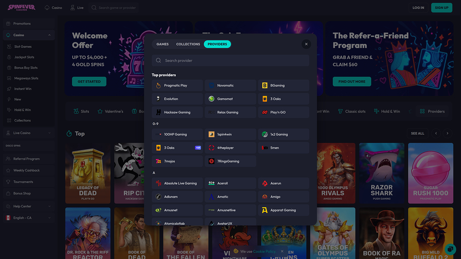  Spinfever Casino Desktop Game Developers
