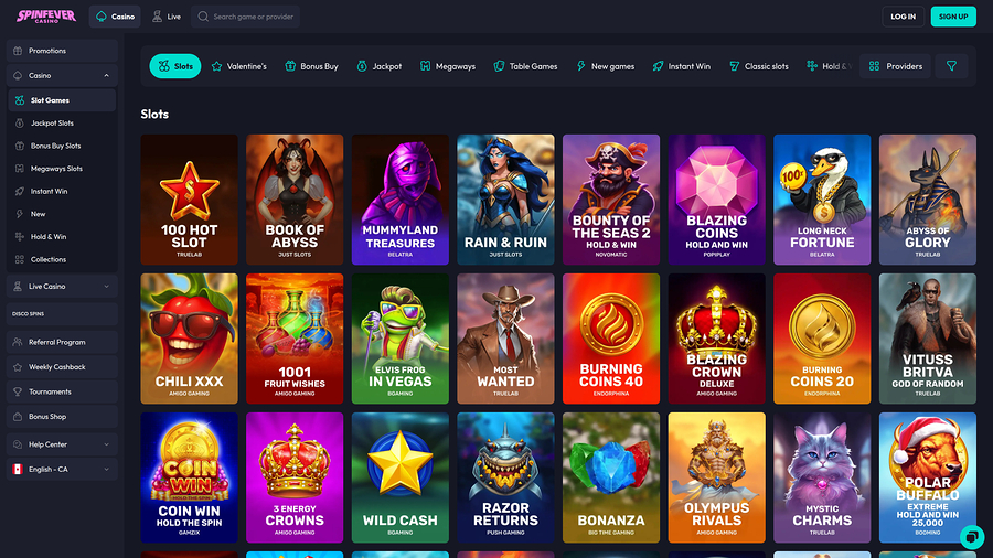  Spinfever Casino Desktop Games
