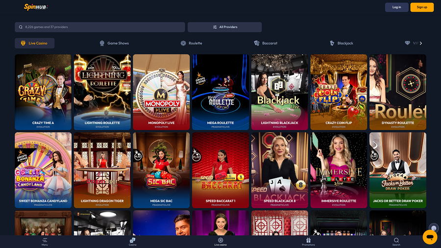 Spinhub Casino Live Dealer