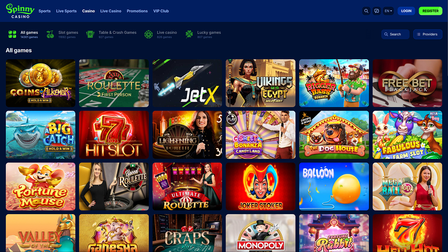 Juegos de casino Spinny