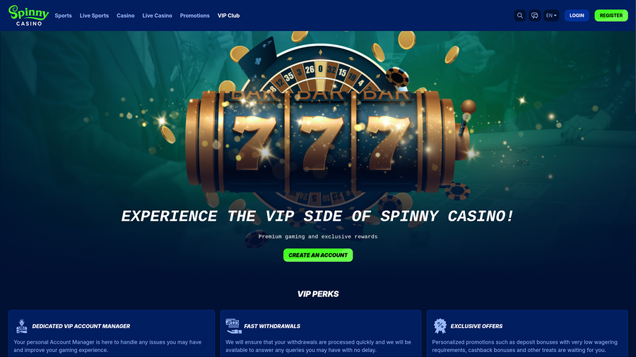 Programa VIP de Spinny Casino