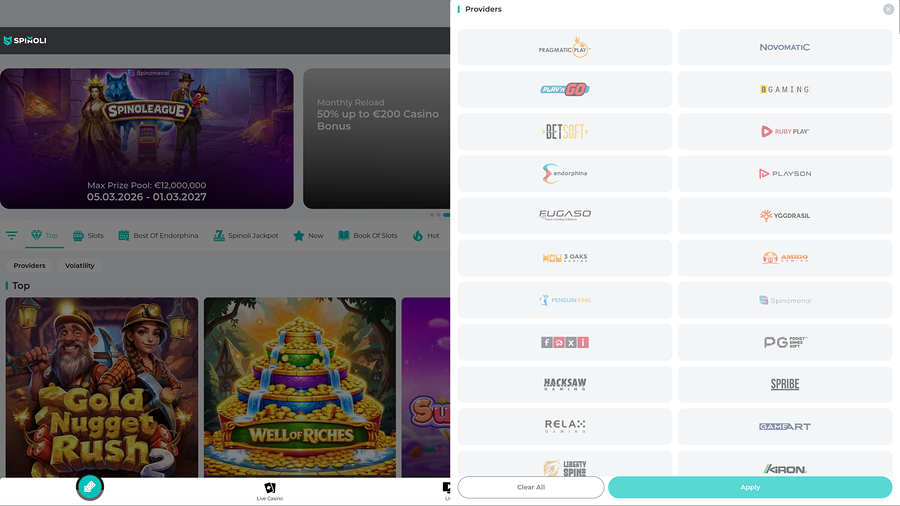Spinoli Casino Desktop Game Developers